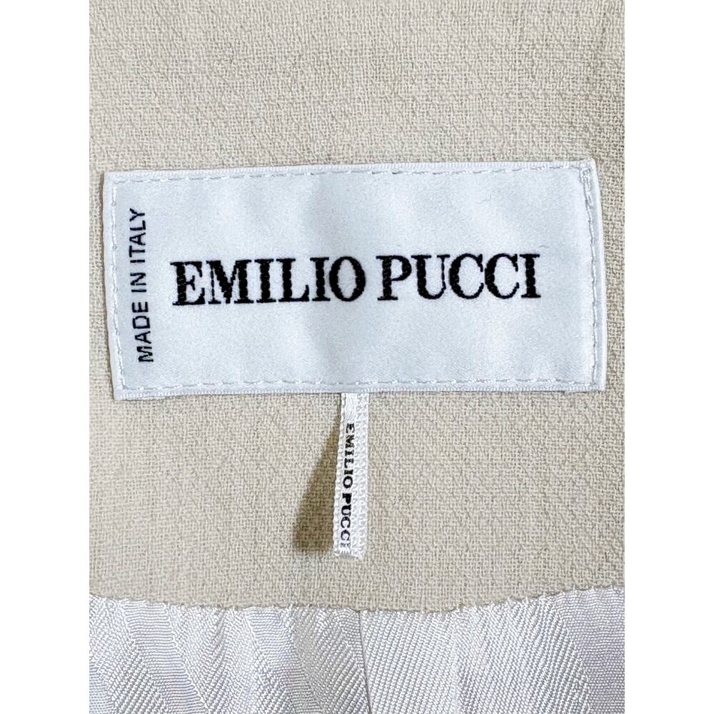 Emilio Pucci Peplum Jacket Cream Size 44 IT 10 US - Picture 7 of 9
